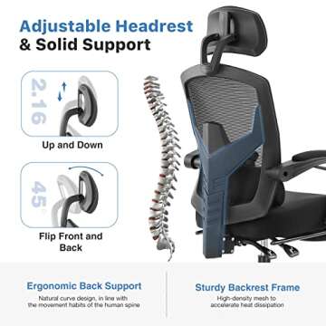 AFO Ergonomic High Back Office Chair with Lumbar Support