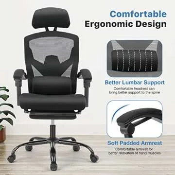 AFO Ergonomic High Back Office Chair with Lumbar Support