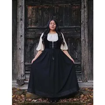 Scarlet Darkness Maxi Skirt with Pockets for Women