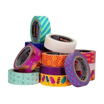 Scotch Expressions Washi Tape, 8 rolls/pack (C1017-8-P2)
