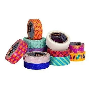 Scotch Expressions Washi Tape, 8 rolls/pack (C1017-8-P2)