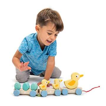 Pull Along Ducks - Eco-Friendly Educational Toddler Toy