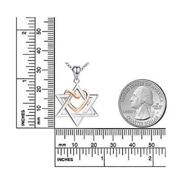 Elegant Rose Gold Star of David Necklace for Women