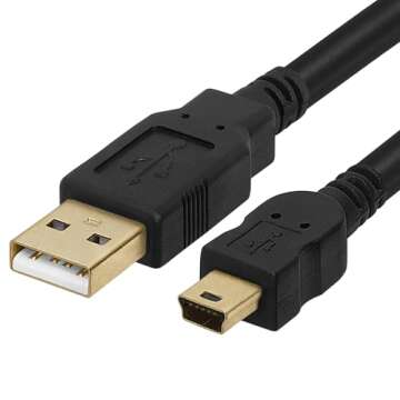Durable 10ft Mini USB Cable for Fast Data Transfer