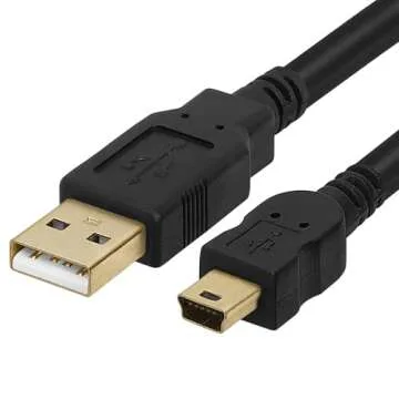 Durable 10ft Mini USB Cable for Fast Data Transfer