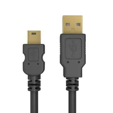 Durable 10ft Mini USB Cable for Fast Data Transfer