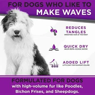 TropiClean Dog Shampoo for Curly & Wavy Fur 16 oz