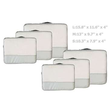 DoubleTrip Packing Cubes for Travel Accessories Luggage Organizer Bag Set Clothes Carry on Suitcase Bag