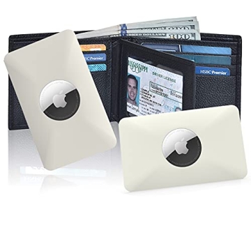 Slim Credit Card Wallet Case for Apple AirTag - 2 Pack