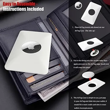 Slim Credit Card Wallet Case for Apple AirTag - 2 Pack