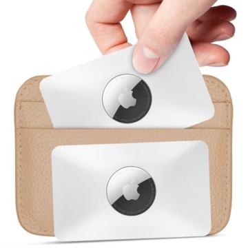 Slim Credit Card Wallet Case for Apple AirTag - 2 Pack