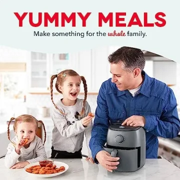 DASH Tasti-Crisp Electric Air Fryer 2.6 Qt Grey