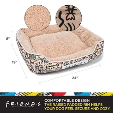 Friends City Doodle Cuddler Dog Bed for Small Dogs