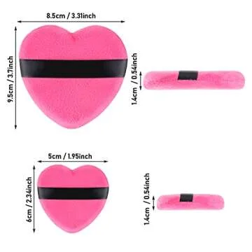 Molain Heart Shape Makeup Blendiful Puffs for Flawless Beauty
