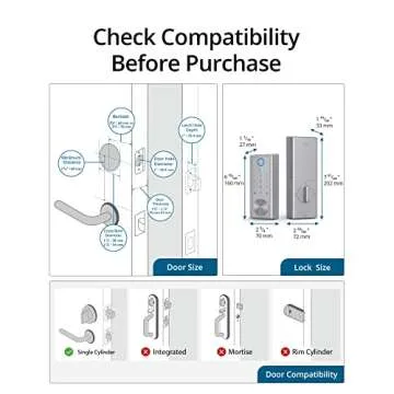 eufy Security S230 Smart Fingerprint Lock - Wi-Fi, Touchscreen, Keyless Entry, IP65 Weatherproof