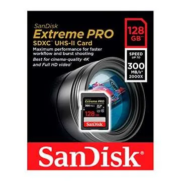 Top SanDisk Extreme Pro 128GB UHS-II Memory Card