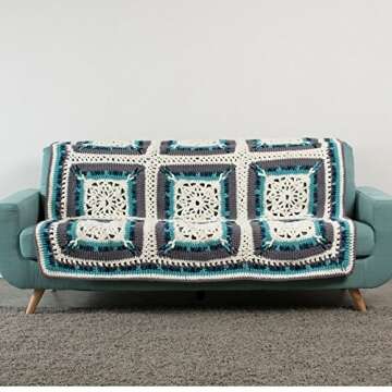 Bernat Blanket Super Bulky Yarn, 5.3oz, Guage 6 Super Bulky, Light Teal