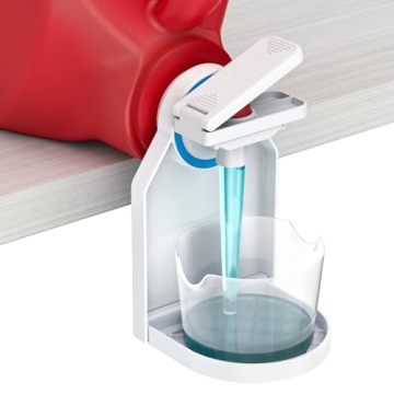 KMOUANTS Laundry Detergent Cup Holder - Upgraded Nozzle & Drip Tray for Mess-Free Use
