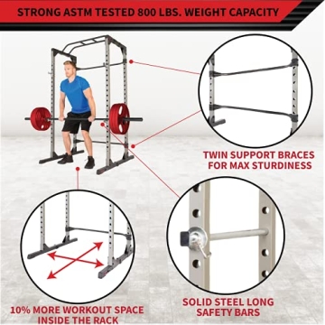 Affordable FITNESS REALITY 810XLT Power Rack with Great Capacity