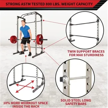 Affordable FITNESS REALITY 810XLT Power Rack with Great Capacity