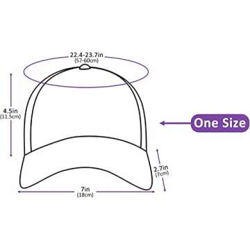 Lzihkst Baseball Cap Adjustable Washed Dad Hat Twill Plain Cowboy Hats Trucker Hat for Men Women Pink