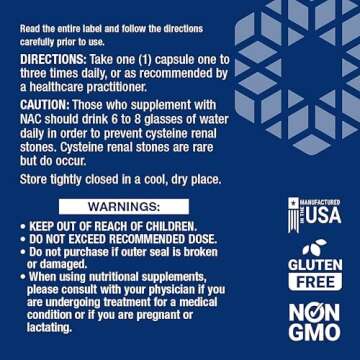 Life Extension N-Acetyl-L-Cysteine 60-600mg Veggie Caps