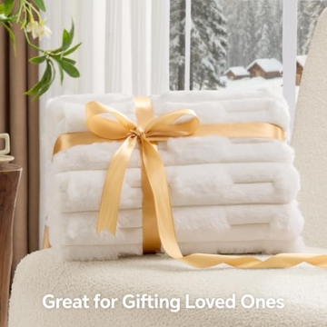 BEDELITE Super Soft Faux Fur Throw Blanket for Cozy Comfort