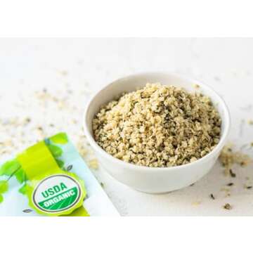 Food to Live - Organic Hemp Hearts, 2 Pounds Non-GMO Raw Hearts, Hulled, Shelled, Kosher, Vegan, Keto-Friendly. Good Source of Protein & Fiber. Great for Smoothies, Oatmeal, and Salads.