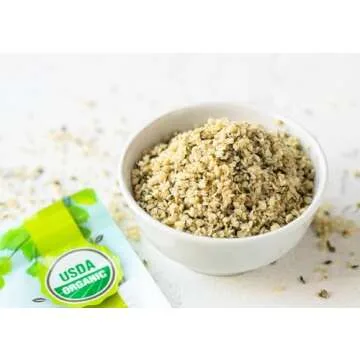 Food to Live - Organic Hemp Hearts, 2 Pounds Non-GMO Raw Hearts, Hulled, Shelled, Kosher, Vegan, Keto-Friendly. Good Source of Protein & Fiber. Great for Smoothies, Oatmeal, and Salads.