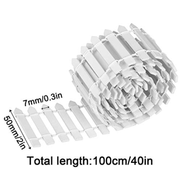 Tonsiki Fairy Garden Wooden Fence - 40 Inch Charming Décor