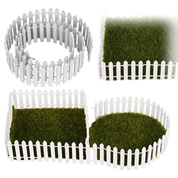 Tonsiki Fairy Garden Wooden Fence - 40 Inch Charming Décor