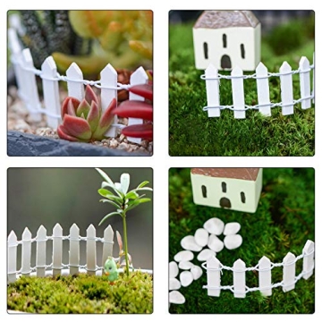 Tonsiki Fairy Garden Wooden Fence - 40 Inch Charming Décor