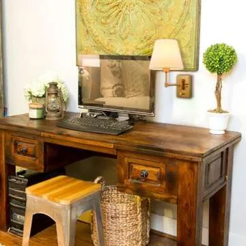 SAMTEEN Gold Plug-in Wall Sconces Set of Two Beige Shade Brass Swing Arm Wall Lamp with Plug-in Cord Wall Mount Reading Light for Bedroom Living Room