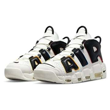 Nike Men's Air More Uptempo Sneakers, Pure Platinum/White/Bright Cri, 12