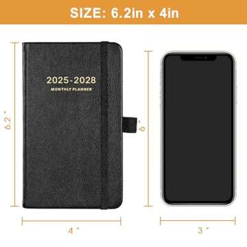 2025-2028 Pocket Planner - Stylish Monthly Organizer