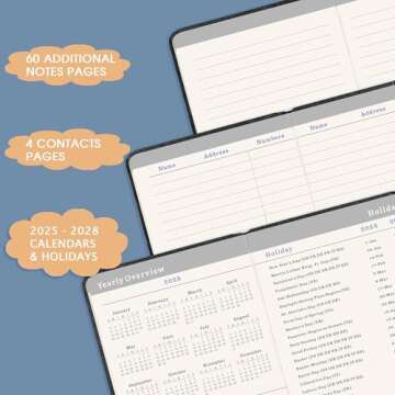 2025-2028 Pocket Planner - Stylish Monthly Organizer