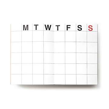 JSTORY Large Monthly Planner Lays Flat Undated Year Round Flexible Cover Goal/Time Organizer Thick P...