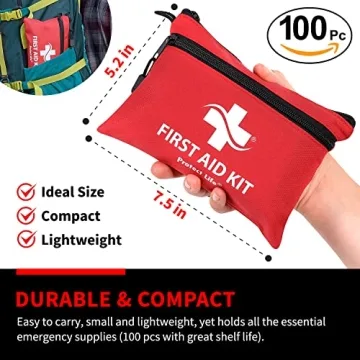 100-Piece First Aid Kit Compact HSA FSA Eligible