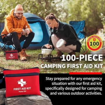 100-Piece First Aid Kit Compact HSA FSA Eligible