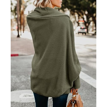 Mafulus Women's Oversized Chunky Knit Cardigan - Cozy & Stylish