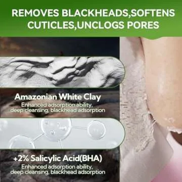 LANBENA 2.0 Blackhead Remover - 60 Pieces Peel Off Mask for Nose & Face, Nose Plants Pore Strips with Salicylic Acid, Blackhead Removal Kit 1.05oz