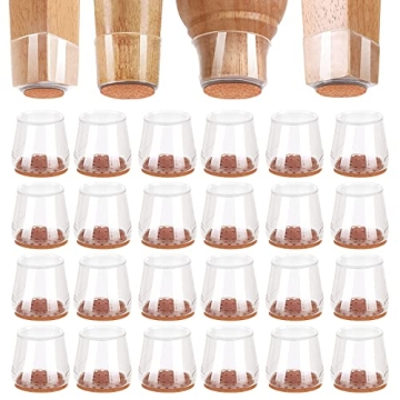 36Pack Silicone Chair Leg Floor Protectors, for Hardwood Floors, Rubber Chair Feet Caps Covers Pads,...