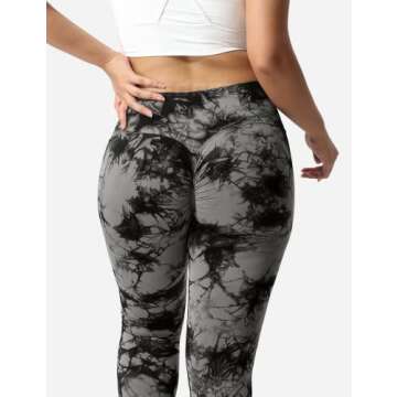 YEOREO Scrunch Butt Lift Leggings for Women Workout Yoga Pants Ruched Booty High Waist Seamless Leggings Compression Tights Grey M