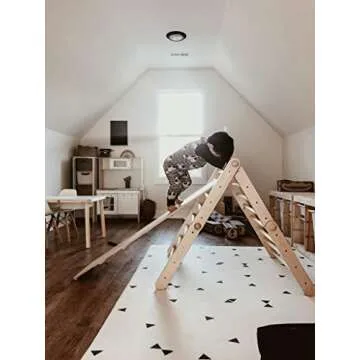 LITTLE Bot Ofie Mat, Soft Baby Play mat, Reversible Foam Floor mat, 6.5 ft x 4.5 ft, Durable and Non-Toxic (Country Road, Large)