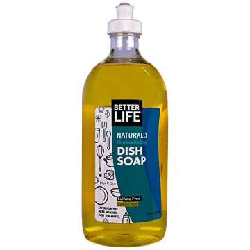 Natural Lemon Mint Dish Soap for Effortless Cleaning