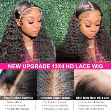 Pizazz 13x4 HD Lace Front Wig Deep Wave Brazilian Hair