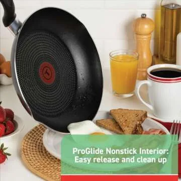 T-fal Specialty Nonstick Fry Pan 13.25 Inch Oven Safe 350F Cookware, Pots and Pans, Dishwasher Safe ...