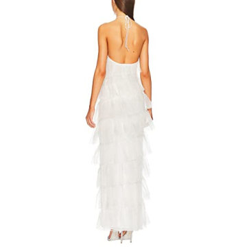 Floral Tassel Sheer Mesh Party Dress for Women