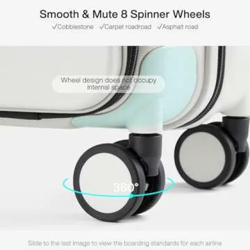 Hanke Grace 20 Inch Lightweight Carry-On Suitcase