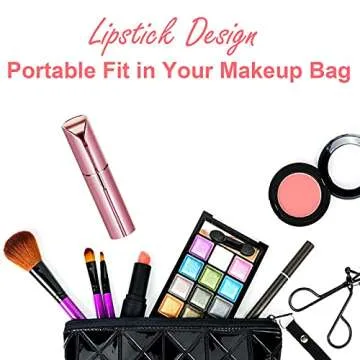 LAIKME Facial Hair Removal for Women, Mini Hair Remover, Electric Razor Shaver Portable Bikini Epilator for Lips, Chin, Armpit, Peach Fuzz, Fingers, Neck, Cheek and USB Rechargeable (Pink)